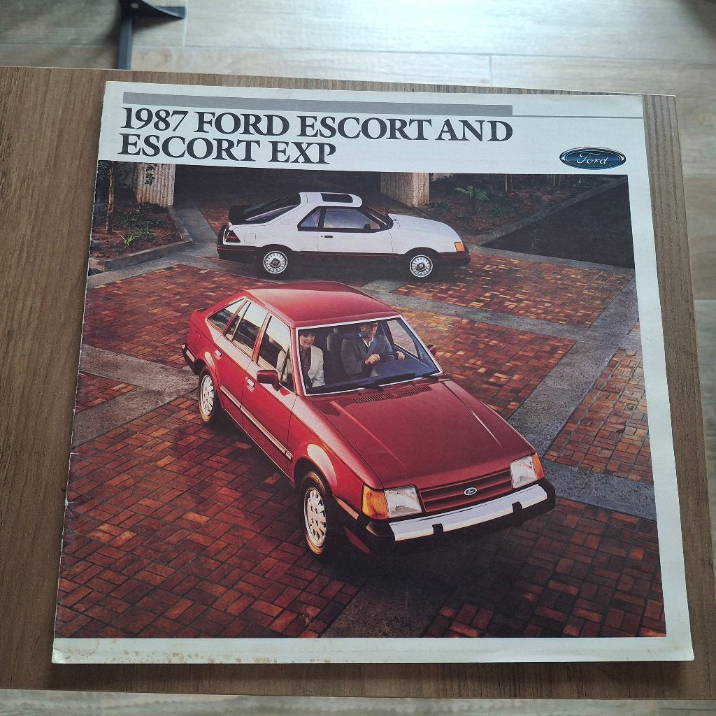 1987  FORD  ESCORT AND ESCORT EXP, Boeken, Auto's | Folders en Tijdschriften, Ophalen of Verzenden, Nieuw, Ford