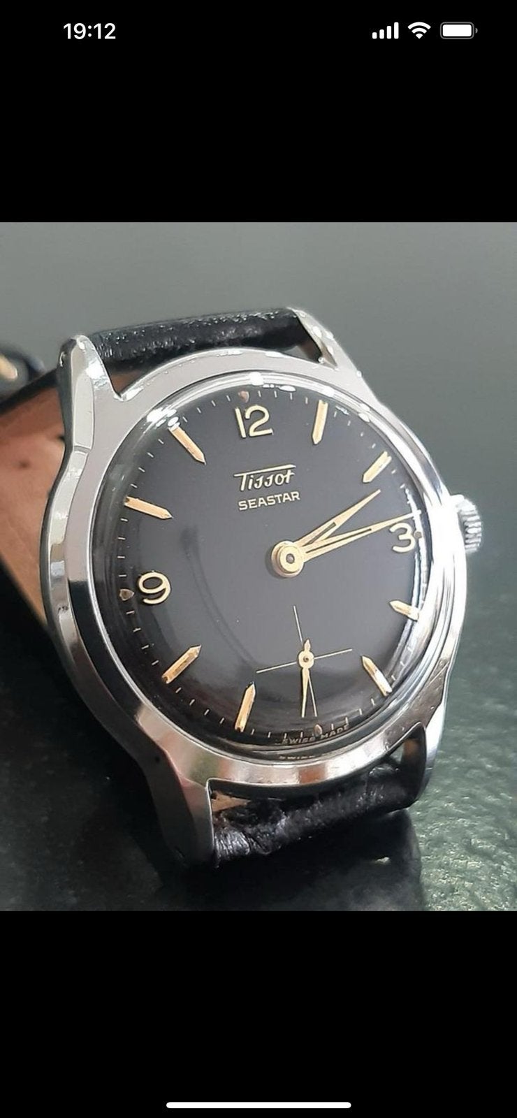 Tissot seastar, Bijoux, Sacs & Beauté, Montres | Hommes, Comme neuf, Acier, Cuir, Enlèvement ou Envoi