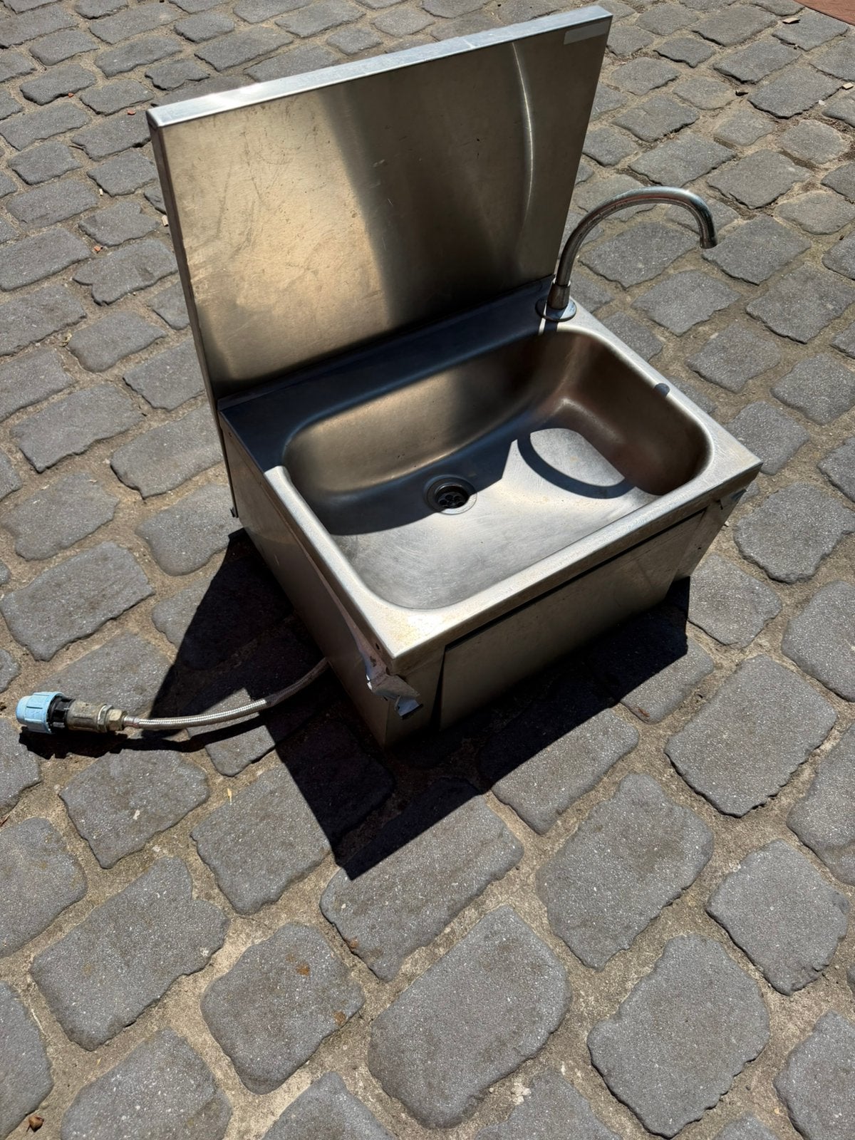 RVS/Inox gootsteen met drukplaat, Ophalen, Gebruikt, Wassen en Drogen