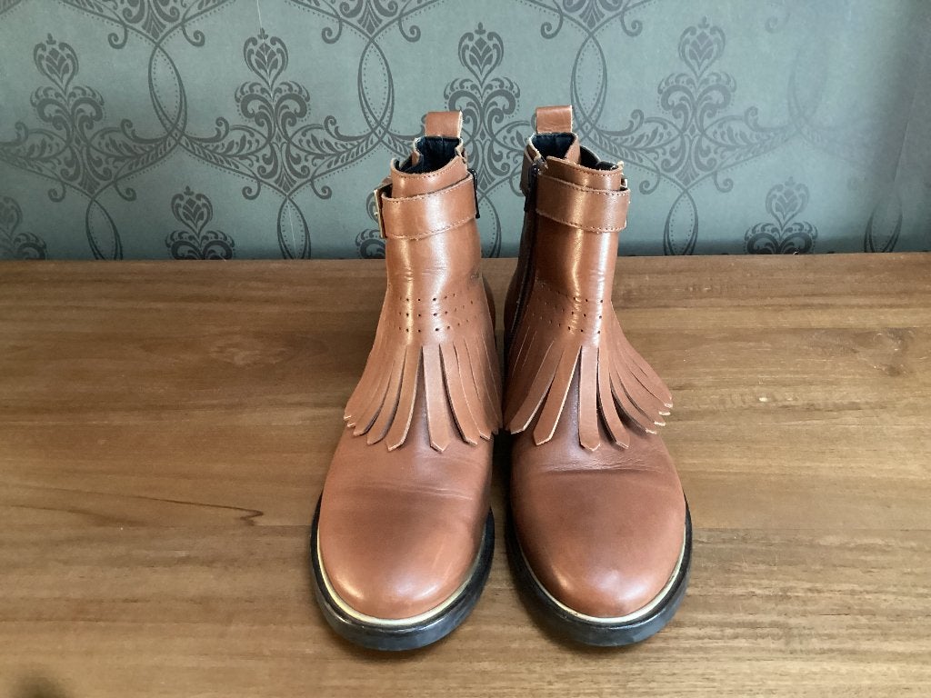 Bottines cognac River Woods 39, Enlèvement ou Envoi, River Woods, Comme neuf, Brun