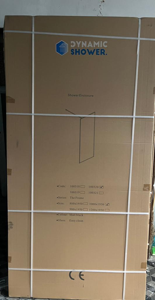 Douchewand (nieuw) 1000x1950, Doe-het-zelf en Bouw, Ophalen, Zo goed als nieuw
