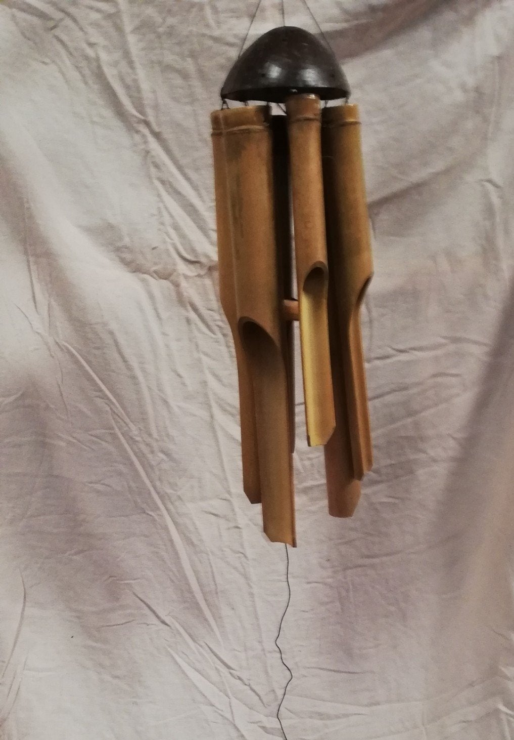 carillon bambou simple 40 cm, Jardin & Terrasse, Enlèvement ou Envoi