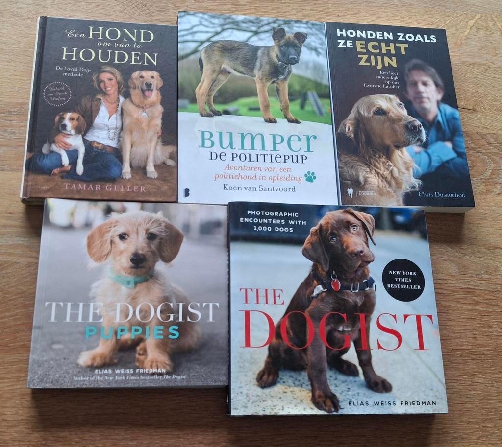 5 boeken voor de hondenliefhebbers, Boeken, Ophalen, Honden
