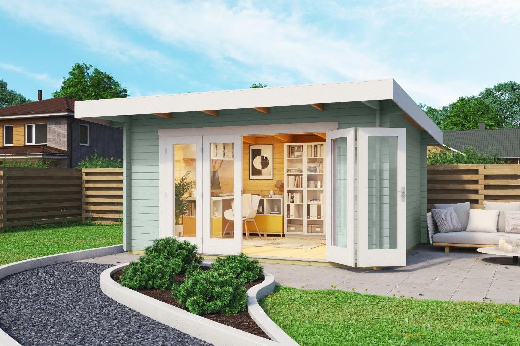 NOUVELLE cabane en rondins Sussex 1 + porte pliante, Envoi, Neuf