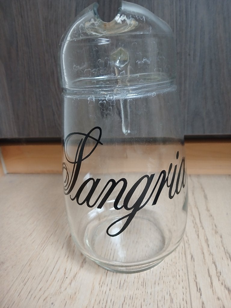 Sangria - kan, Pichet, Verre, Enlèvement, Utilisé