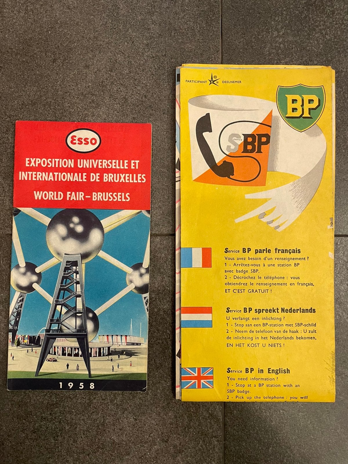 Carte Expo 58 BP Esso, Collections, Enlèvement ou Envoi