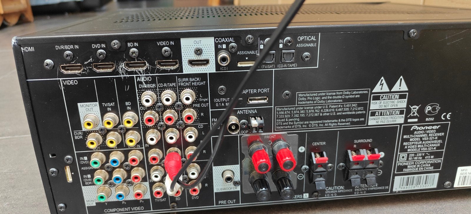 Paonieer versterker model vsx521k, Audio, Tv en Foto, Ophalen, Gebruikt