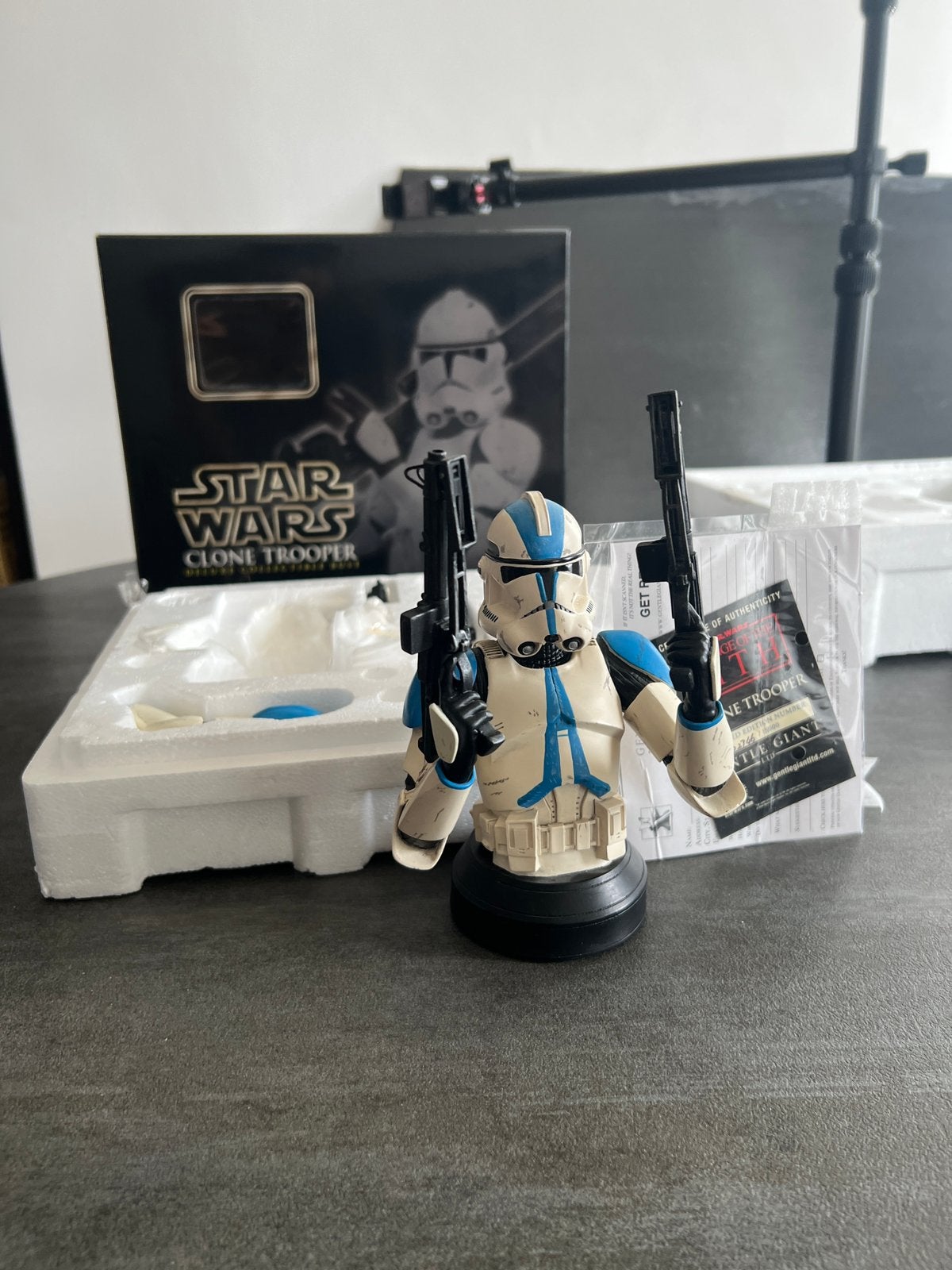 Buste Clone Trooper Deluxe collectible - Gentle Giant, Verzamelen, Star Wars, Ophalen, Zo goed als nieuw