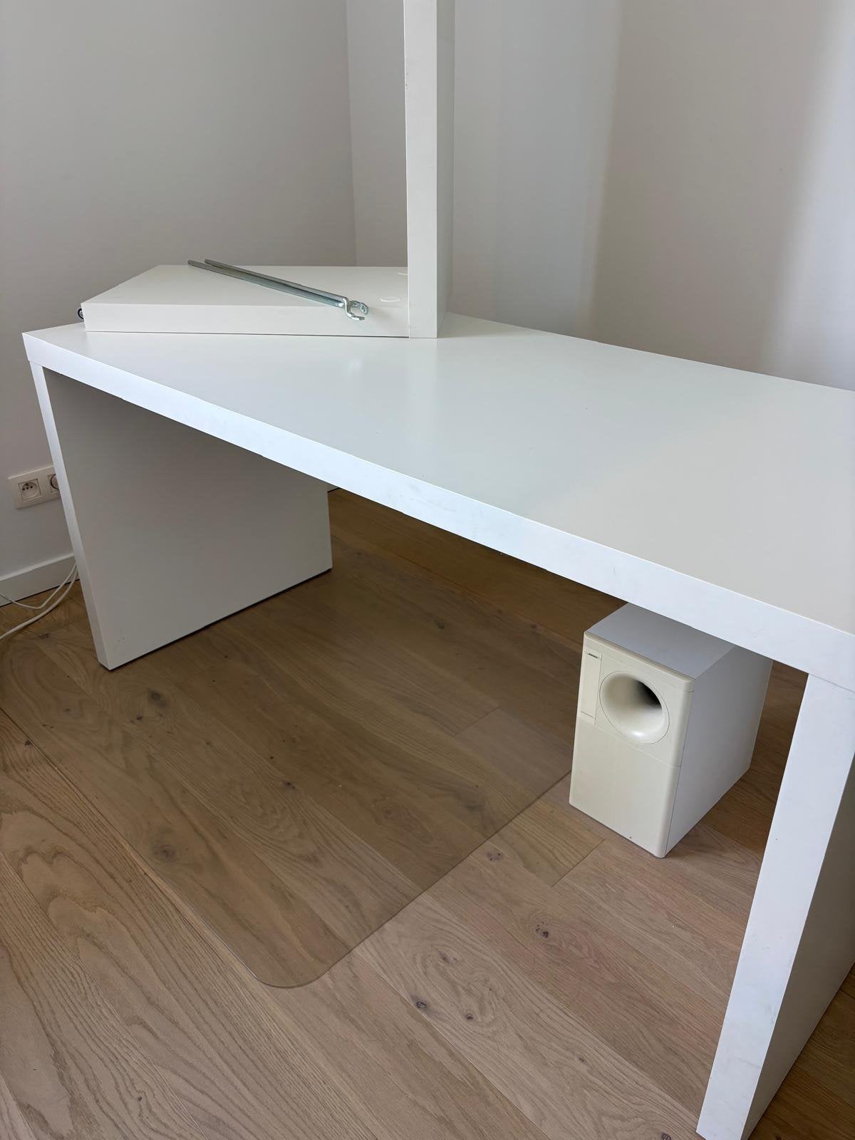 Bureau MALM IKEA blanc, Enlèvement, Utilisé, IKEA, Blanc