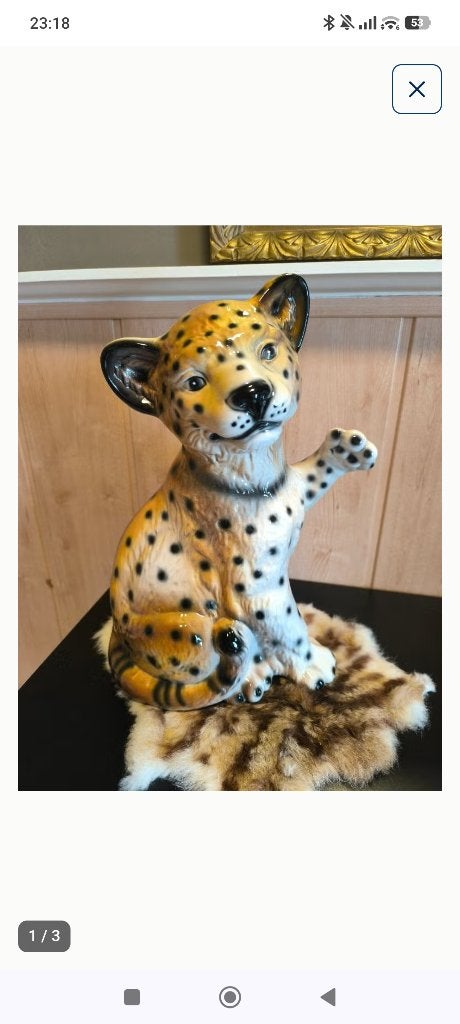 Panter in keramiek, Ophalen