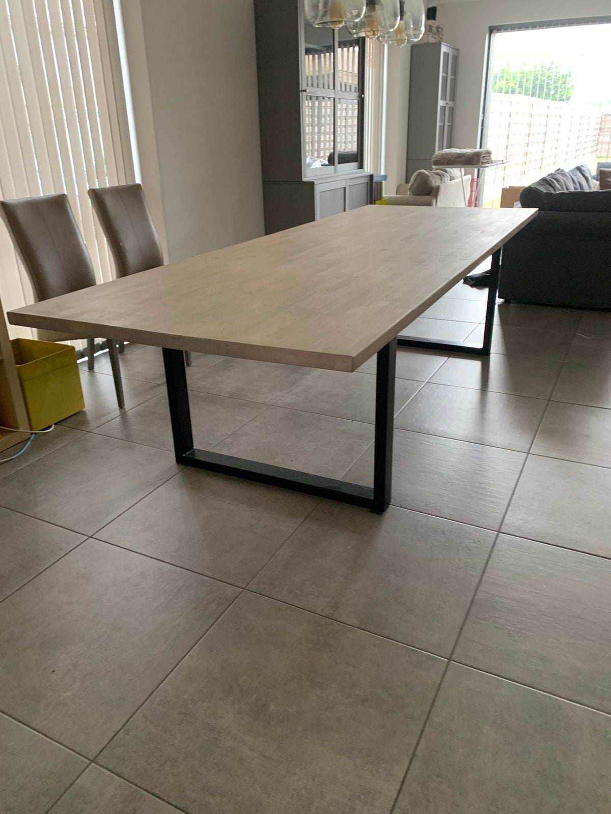Grote eettafel, Huis en Inrichting, Tafels | Eettafels, Ophalen, Zo goed als nieuw