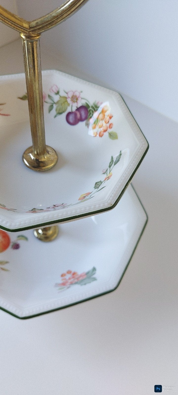 Engelse Vintage 2-Laags Étagère – Johnson Brothers, Antiek en Kunst, Ophalen of Verzenden