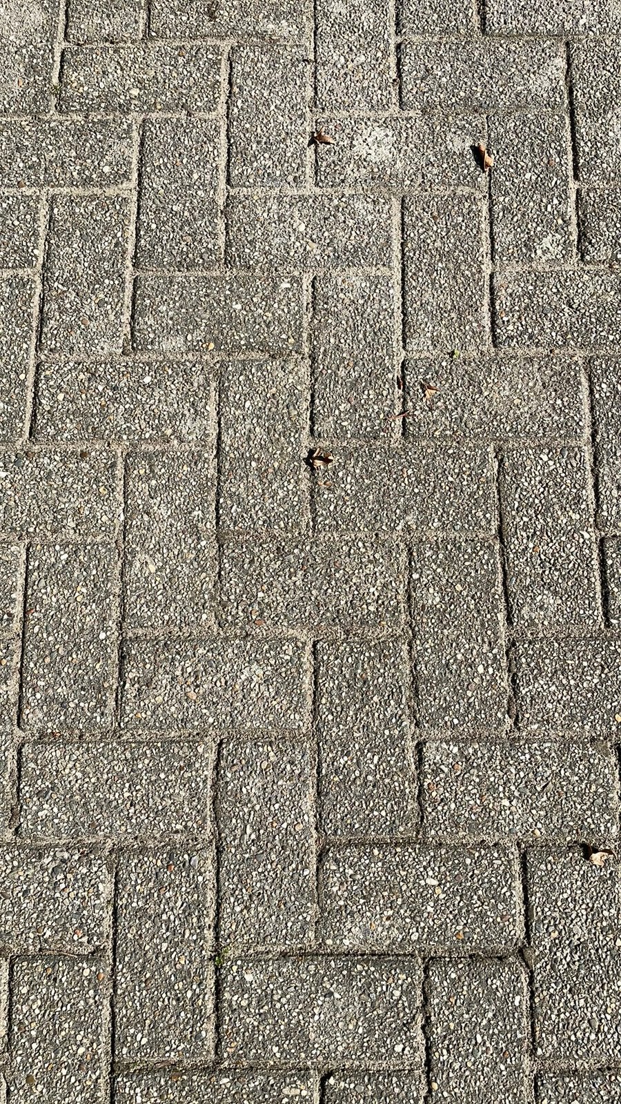 Klinkers beton grijs, Tuin en Terras, Ophalen, Gebruikt, Klinkers, 10 m² of meer