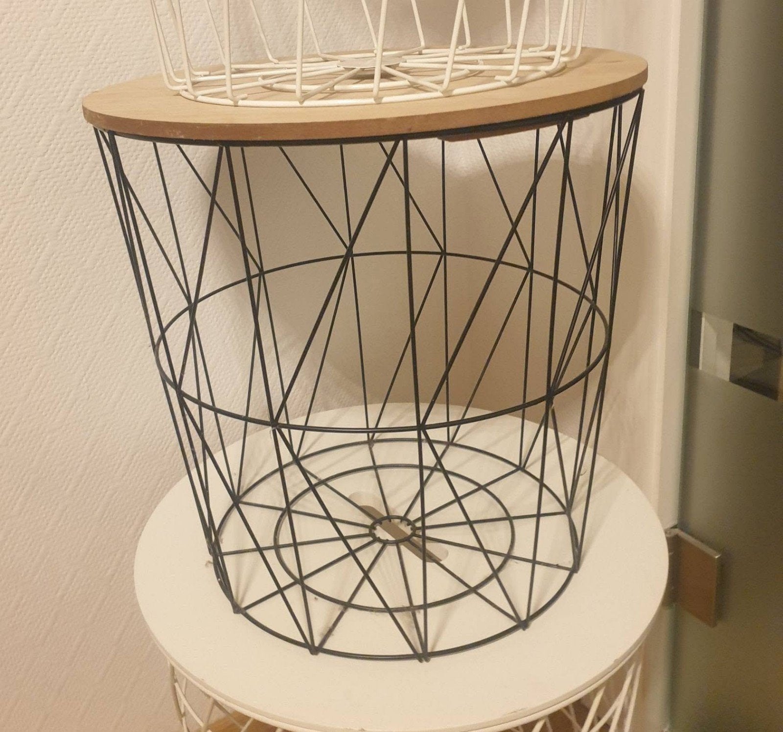 Panier de rangement en fil métallique, Enlèvement