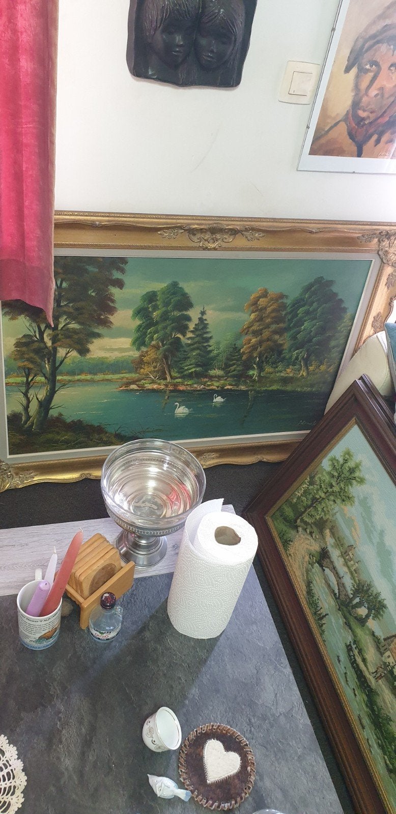3 schilderij, Ophalen, Vintage, Ingelijst