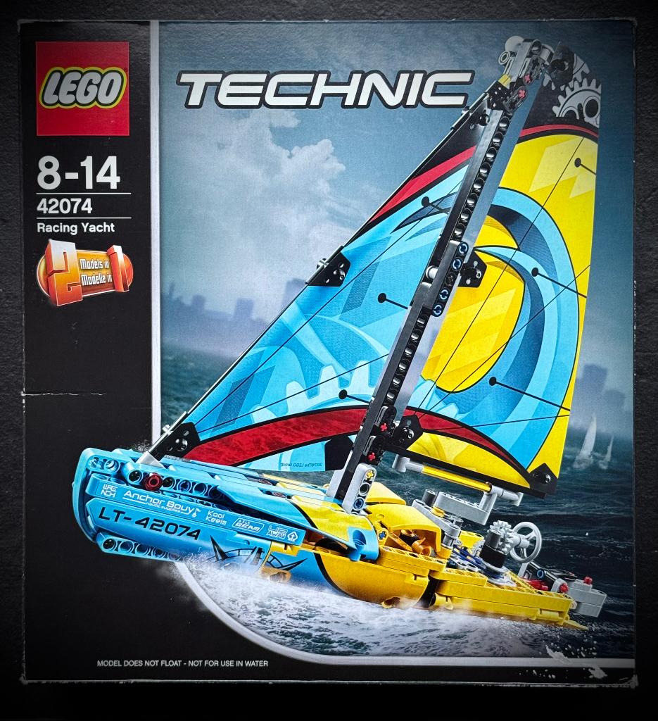 Lego Tecnic „Racejacht” (42074), Lego, Nieuw, Ophalen of Verzenden, Compleet