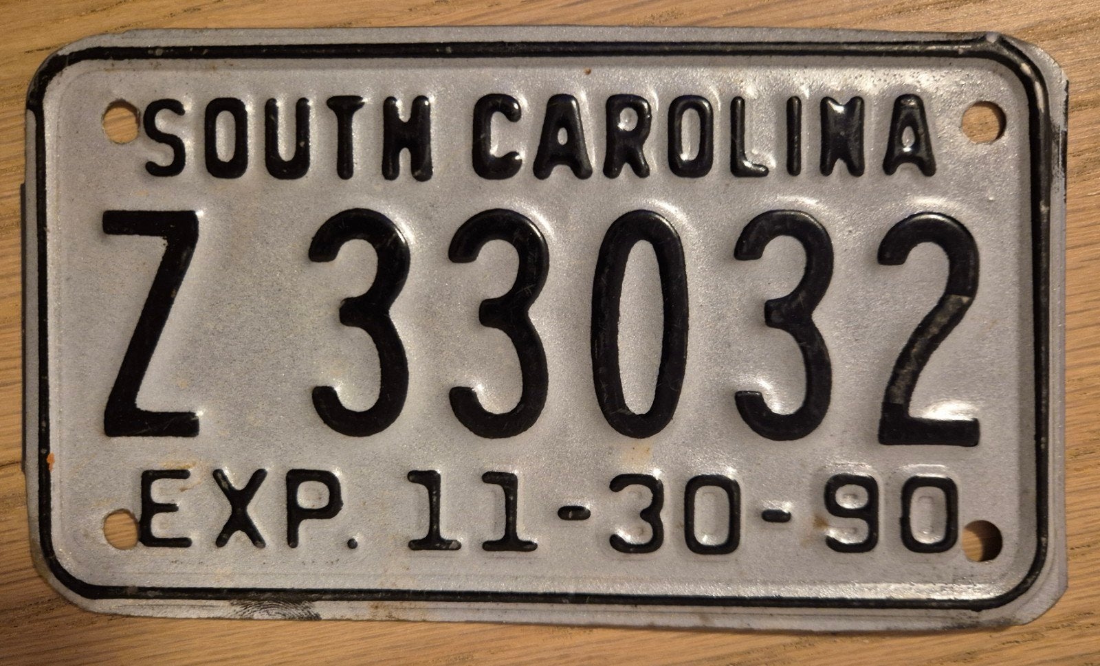 Plaque moto USA