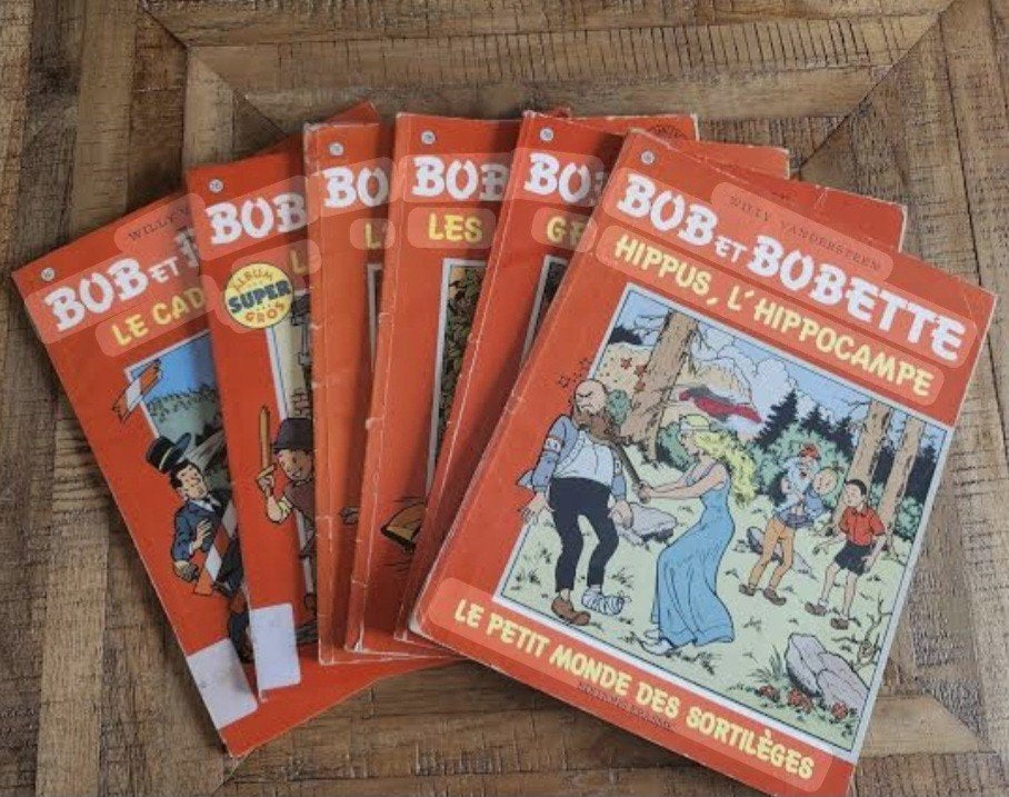 Lot de 6 bob et bobette, Verzamelen, Ophalen of Verzenden, Suske en Wiske, Gebruikt