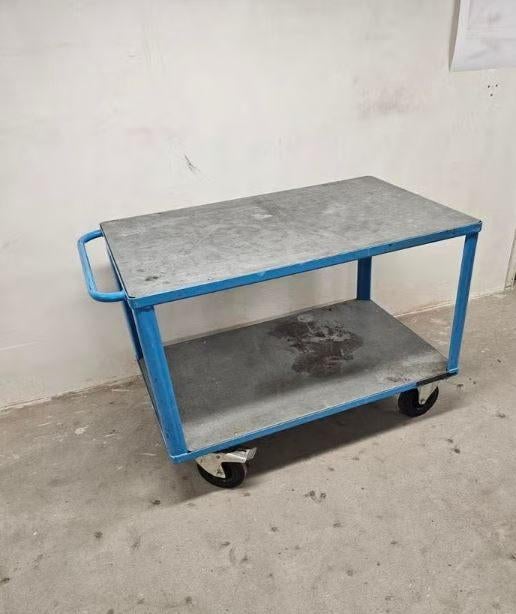 Zware industriële rolkar / werkplaatskar 500 kg, Ophalen, Gebruikt, Transportkar