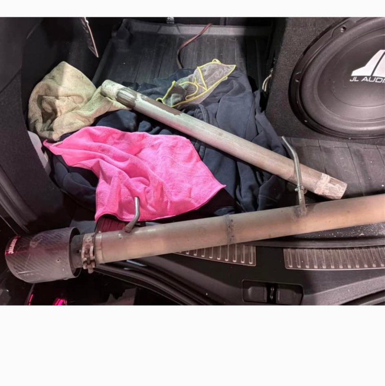2x rechte lijn acrapovic, Enlèvement, Utilisé, Arrière, Renault