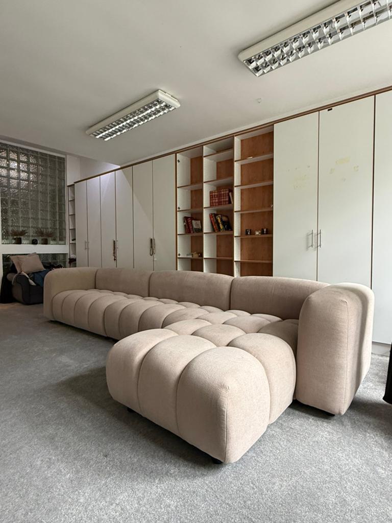 Nieuw zetel!, Ophalen of Verzenden, Stof, Vierpersoons of meer, 300 cm of meer
