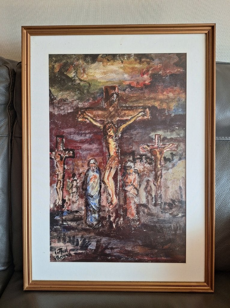 godfried theunynck: schilderij, Antiek en Kunst, Ophalen, Gedateerd, Aquarel, Overige onderwerpen