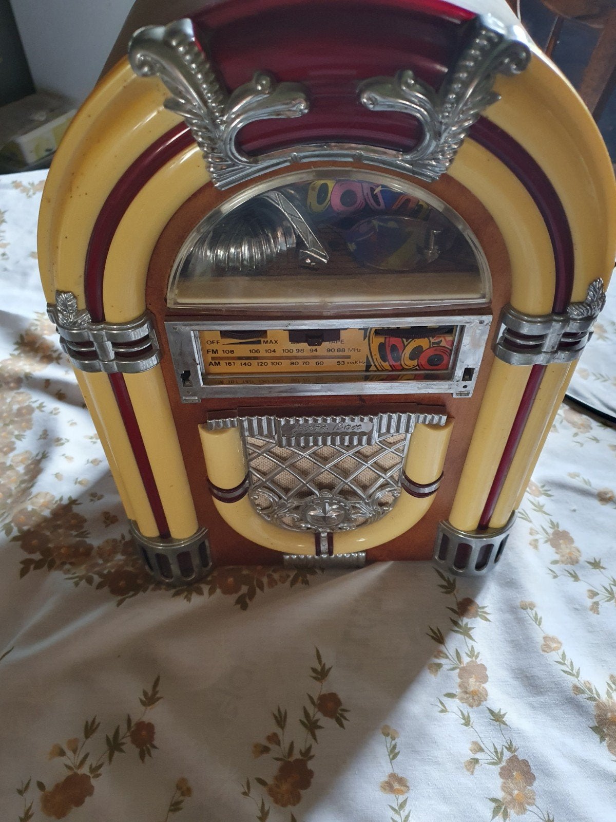kleine radio  cassette  jukebox, Ophalen