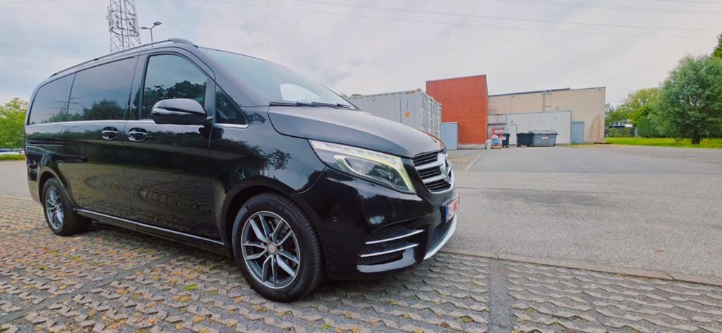 MERCEDES-BENZ-V250-AMG-LINE-BURMESTER-DUBBEL-CABINE-5PLAATS, Auto's, Mercedes-Benz, Automaat, Euro 6, Diesel, Particulier
