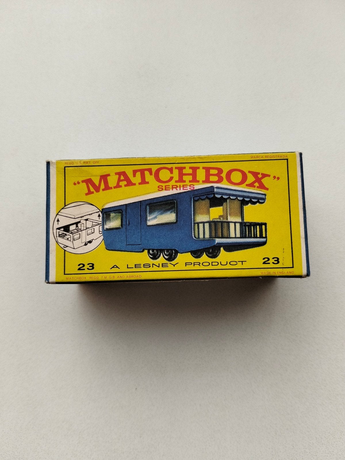 matchbox leeg doosje nr23 Caravan, Verzenden