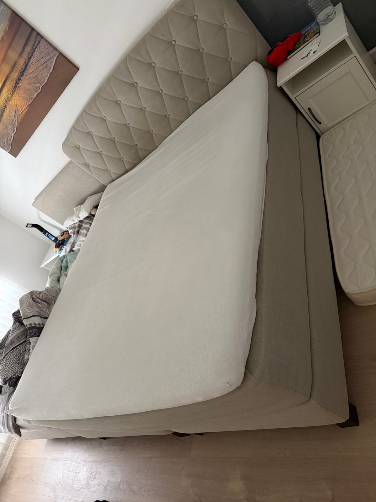 Boxspring in goede staat 180x200, Ophalen, Zo goed als nieuw