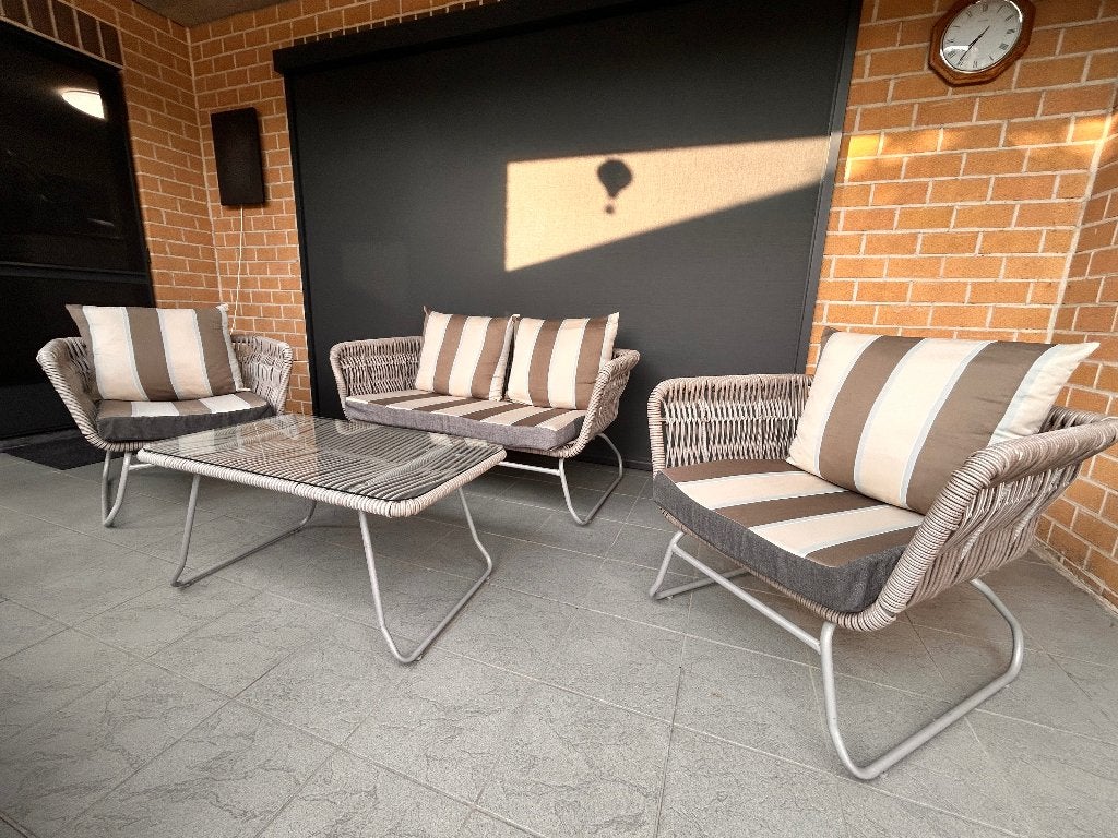 tuinmeubelset 2+1+1+tafel, Tuin en Terras, Ophalen, Gebruikt, Bank, Tuinset