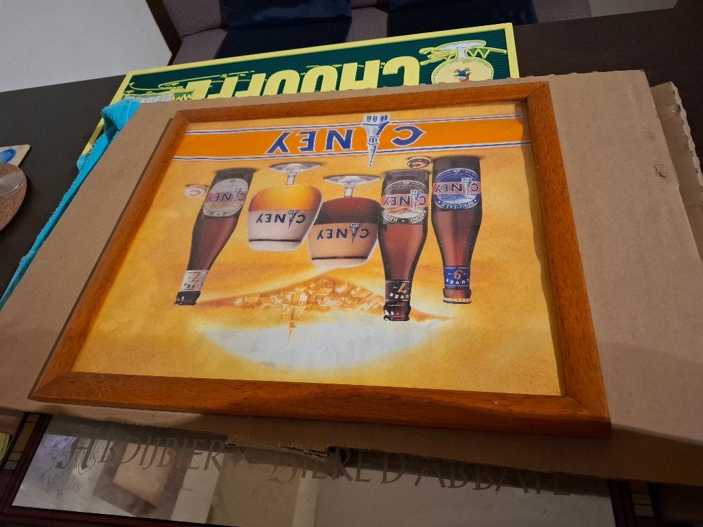 Oud Reclamebord cinay, Ophalen of Verzenden, Zo goed als nieuw, Reclamebord