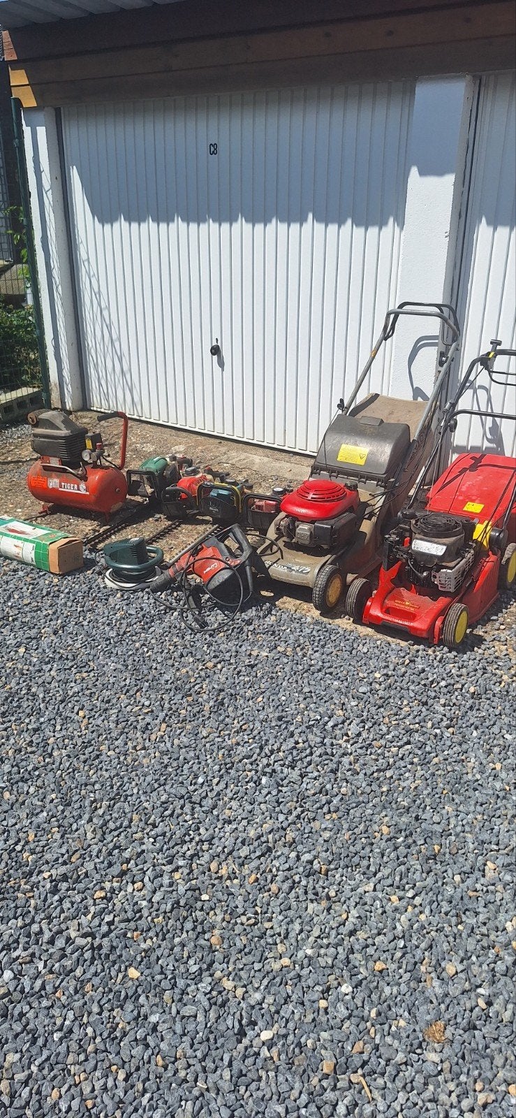 Set grasmaaiers en gereedschap, Zakelijke goederen, Ophalen