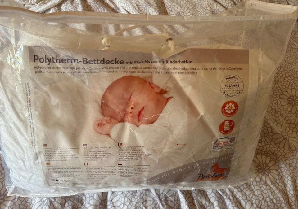 Pinolino dekbed organic 350G, 100X135, Ophalen, 135 cm, Overige merken, Zo goed als nieuw