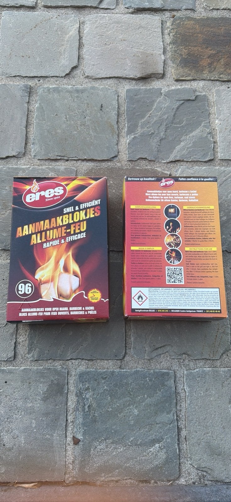 Eres BBQ aanmaakblokjes 2 dozen van 96, Ophalen, Nieuw