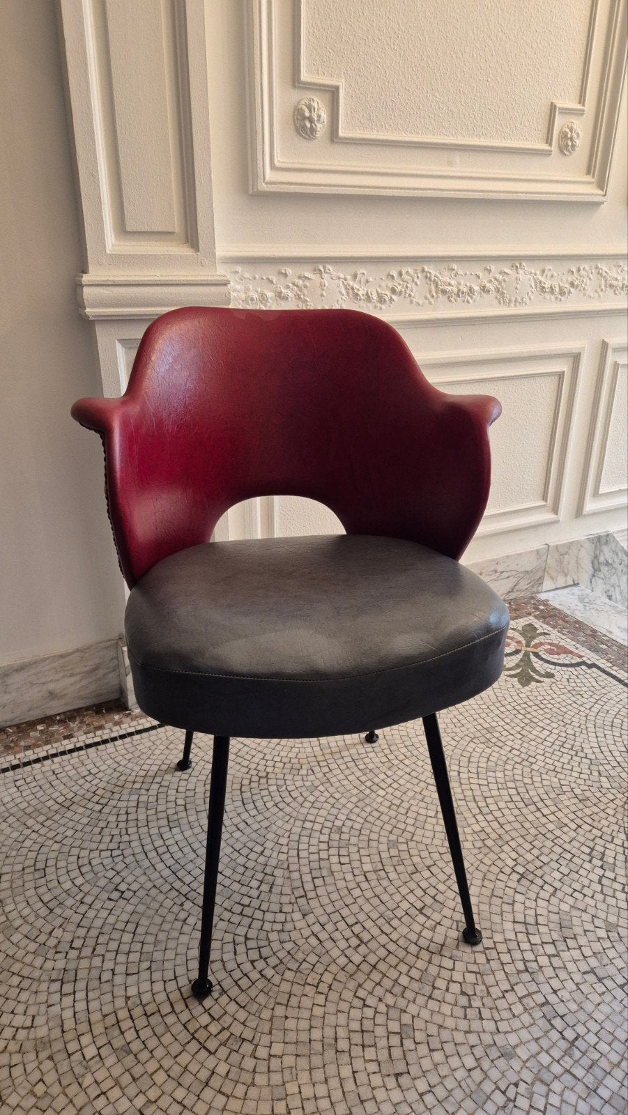 Vintage zetel stoel jaren 70 seventies, Huis en Inrichting, Stoelen, Ophalen