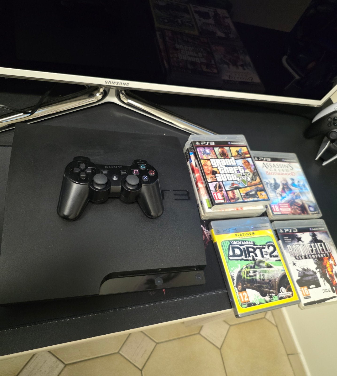 Playstation 3 met controller en games, Ophalen
