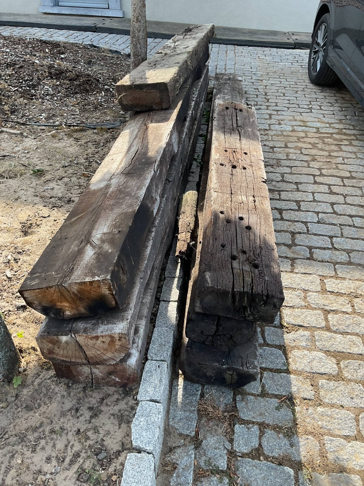 Treinbiels ( wissels) te koop, Tuin en Terras, Palen, Balken en Planken, Ophalen, Gebruikt, 250 cm of meer, Overige typen