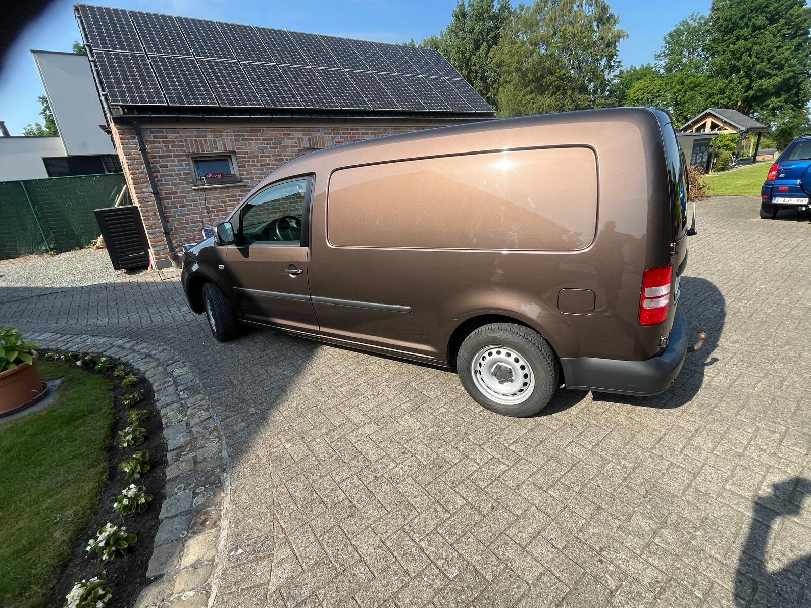 Volkswagen Caddy Maxi, Autos, 2 places, Diesel, Cuir synthéthique, Brun