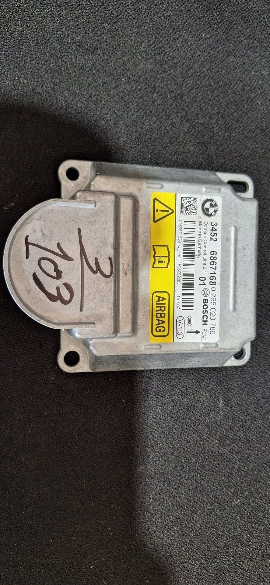 Originele Airbag Stuurmodule Computer BMW 3 Serie F30 F31 1, -, Utilisé, -, -