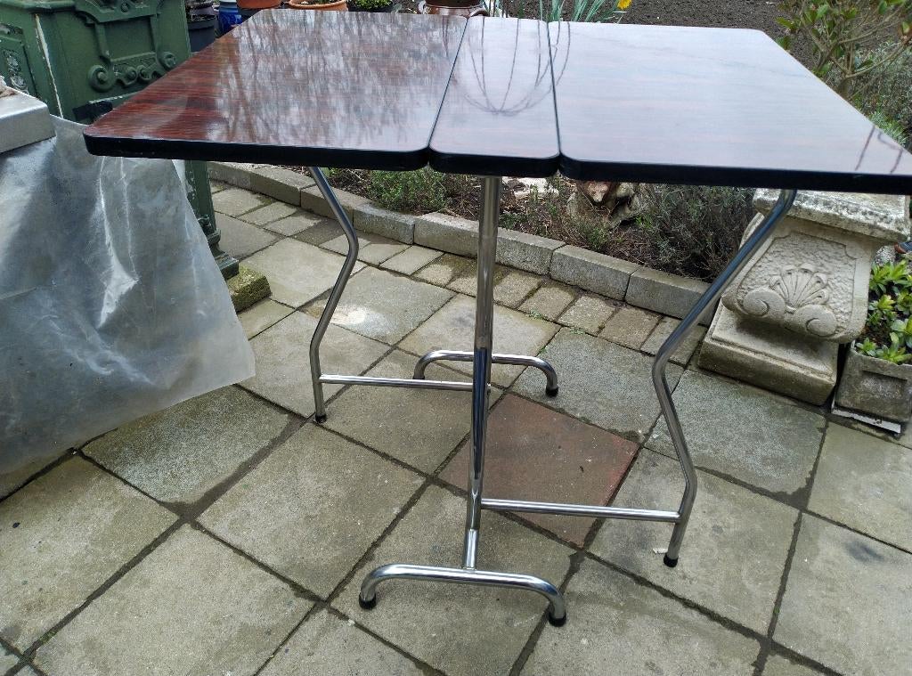 VINTAGE  klaptafel L 100 cm, in nieuwe staat, Tuin en Terras, Ophalen, Zo goed als nieuw