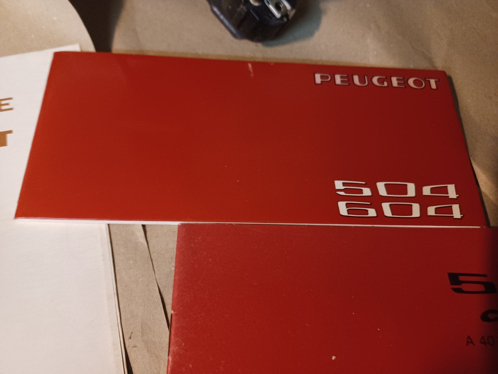 Documentation de bord Peugeot 504, Enlèvement ou Envoi