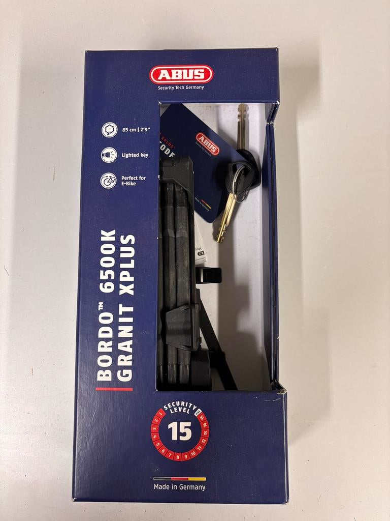 Abus bordo granit x 6500 k, Enlèvement, Neuf, Antivol pliant