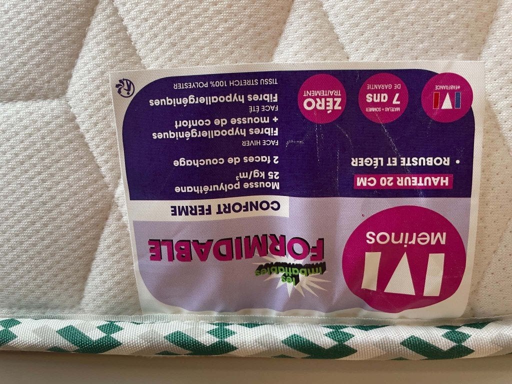 Matelas, Matelas, 140 cm, Enlèvement, Utilisé
