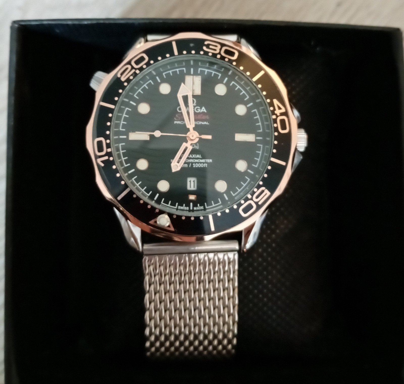 Omega Seamaster Diver, Handtassen en Accessoires, Horloges | Heren, Staal, Staal, Polshorloge, Nieuw