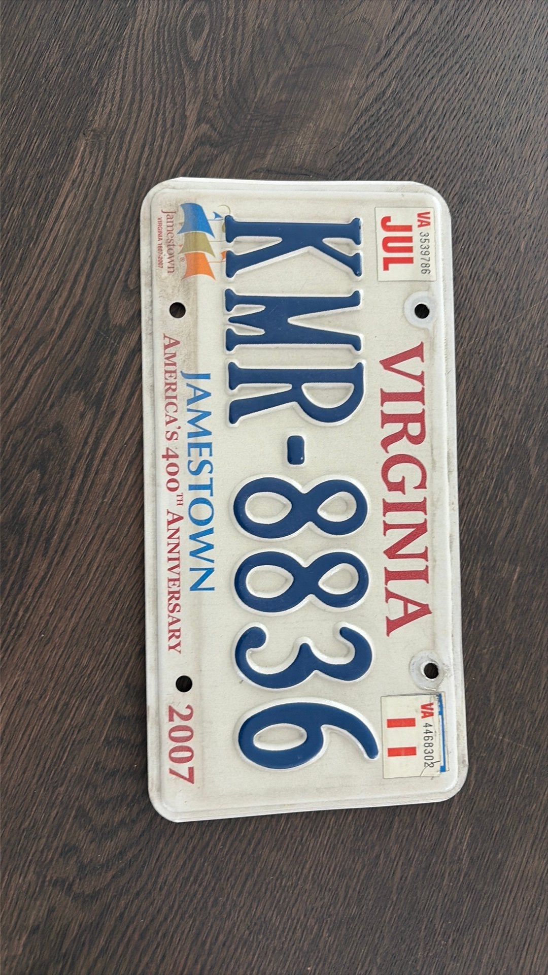 Originele USA nummerplaat Virginia., Verzamelen, Verzenden, Zo goed als nieuw
