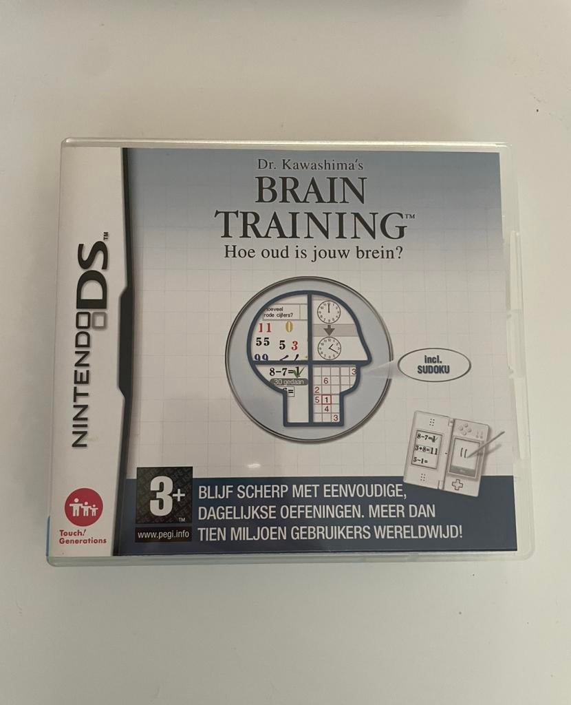 Nintendo DS Brain training, Ophalen, Zo goed als nieuw