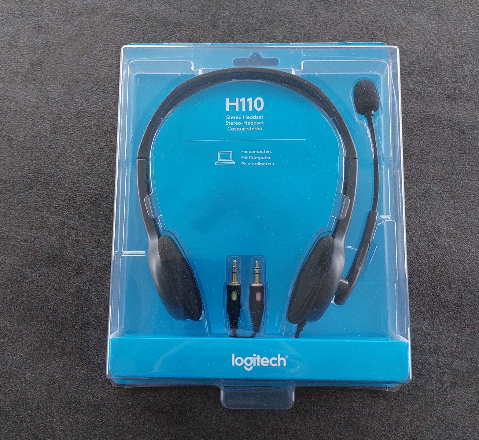Headset Van Logitech Model H110 Stereo, TV, Hi-fi & Vidéo, Neuf, Enlèvement ou Envoi, Logitech, Noir