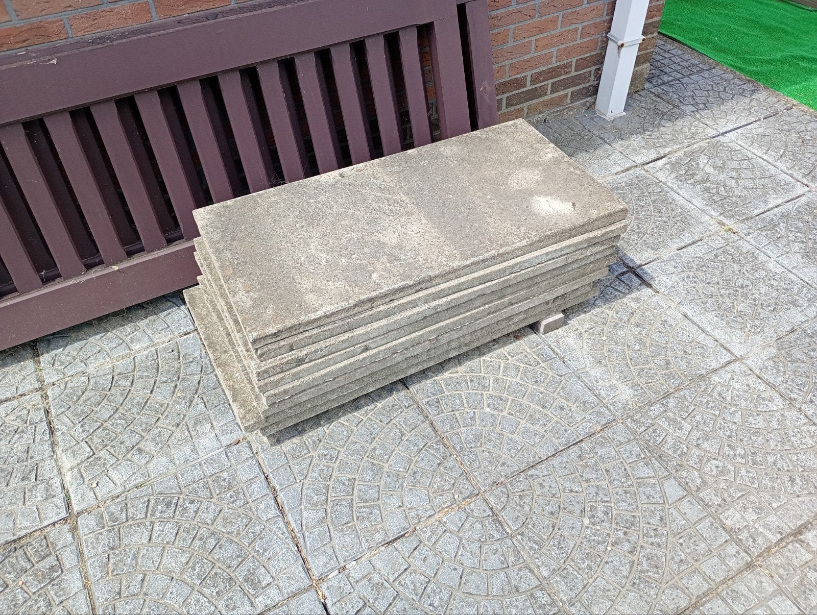 Betonplaten te koop , 100cm op 50 cm . 40€ voor alles, Ophalen