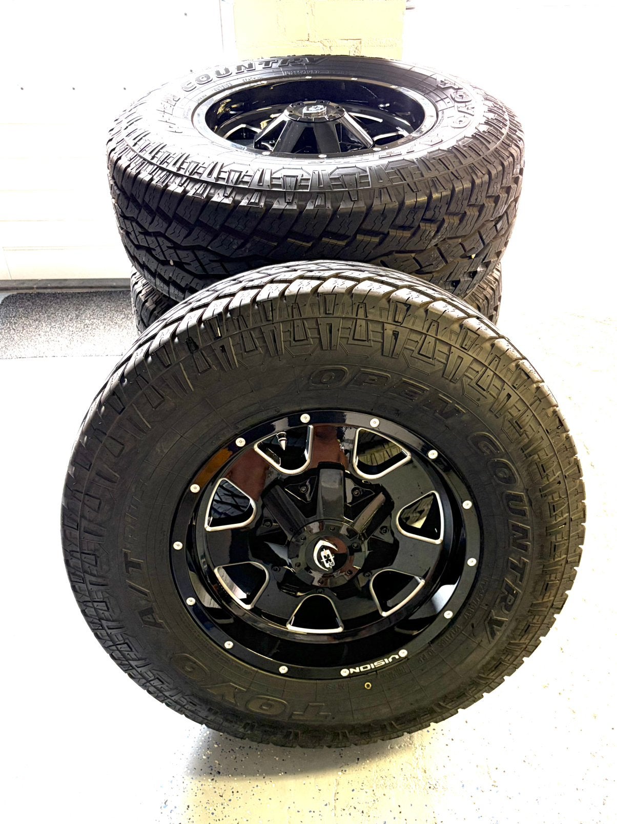 8 gaats velgen 17”vision met zo goed als nieuwe banden, 285 mm, Banden en Velgen, Nieuw, 17 inch